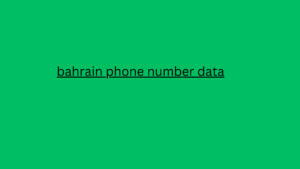 bahrain phone number data 