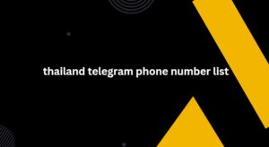 thailand telegram phone number list