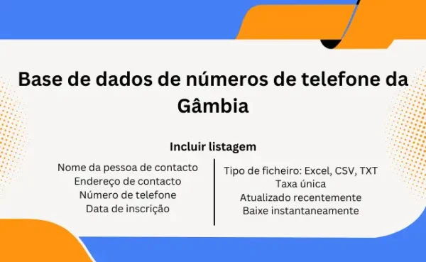 Base de dados de números de telefone da Gâmbia
