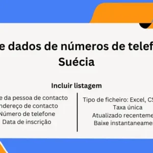 Base de dados de números de telefone da Suécia
